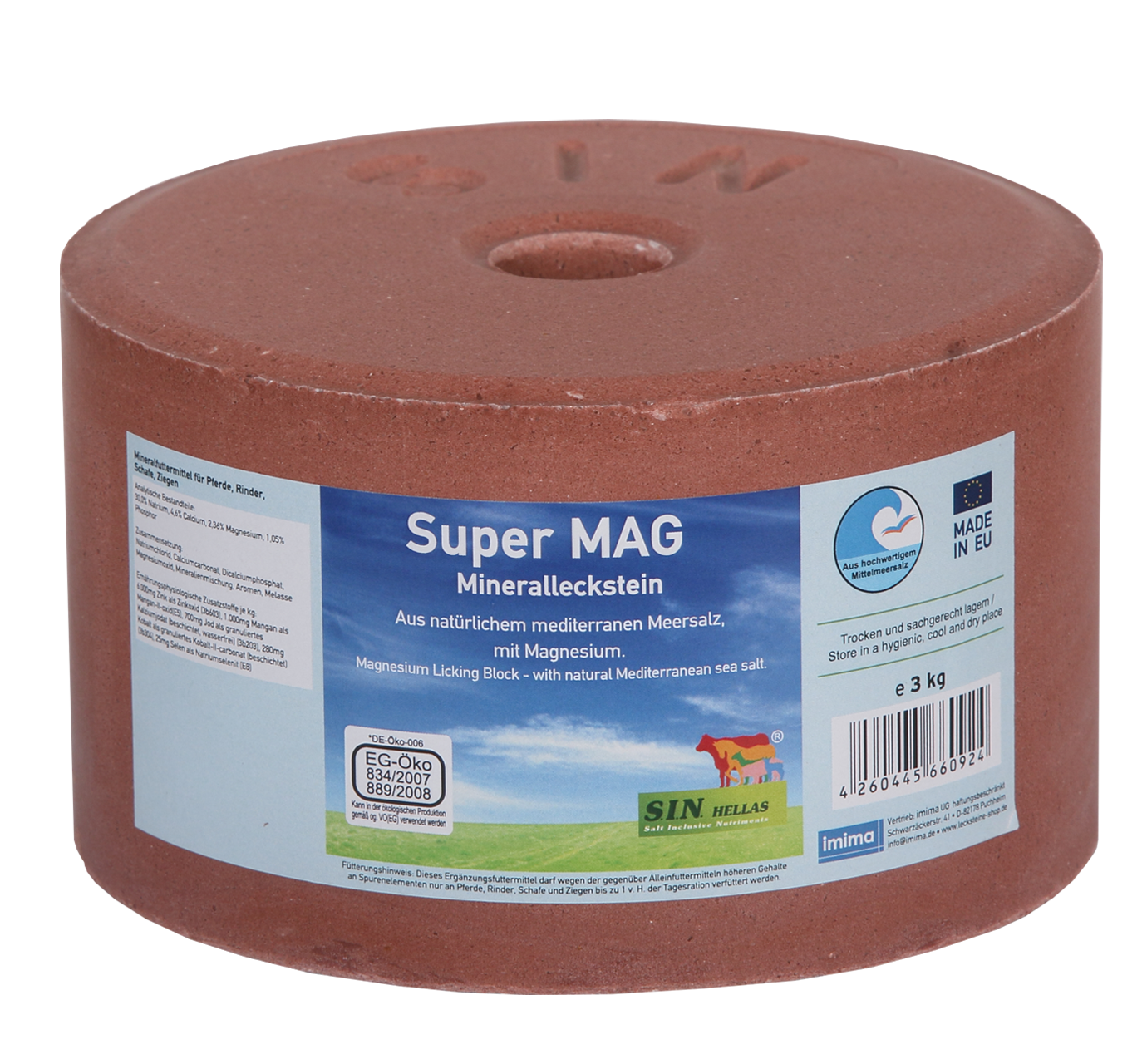 Liksteen magnesium - Super Mag paard 3kg  voordeelpakket 4 stuks