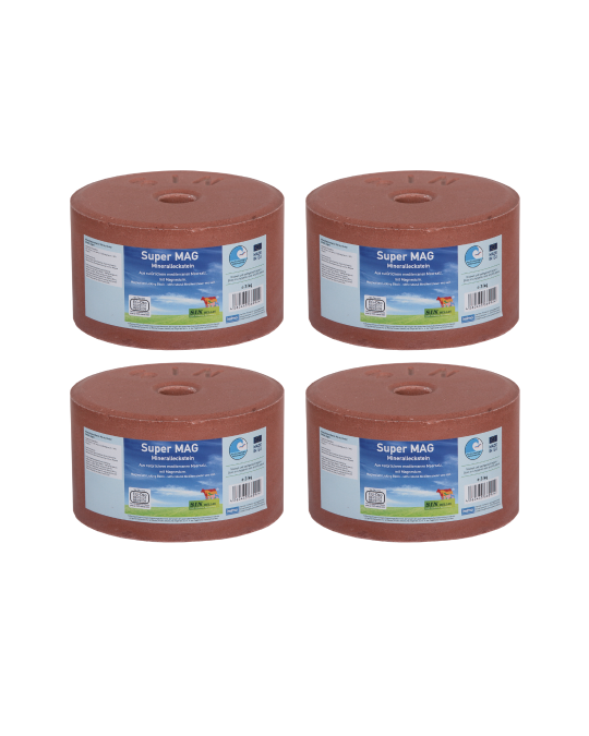 Lick magnesium- Super Mag horse 3kg   value pack 4 pieces