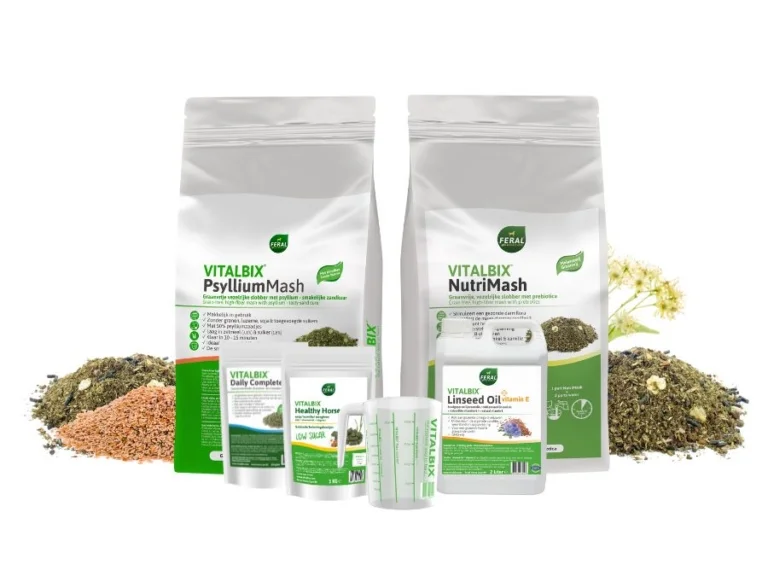 Voordeelpakket NutriMash 7,5 kg, PsylliumMash & Linseed Oil 2L maag en darm