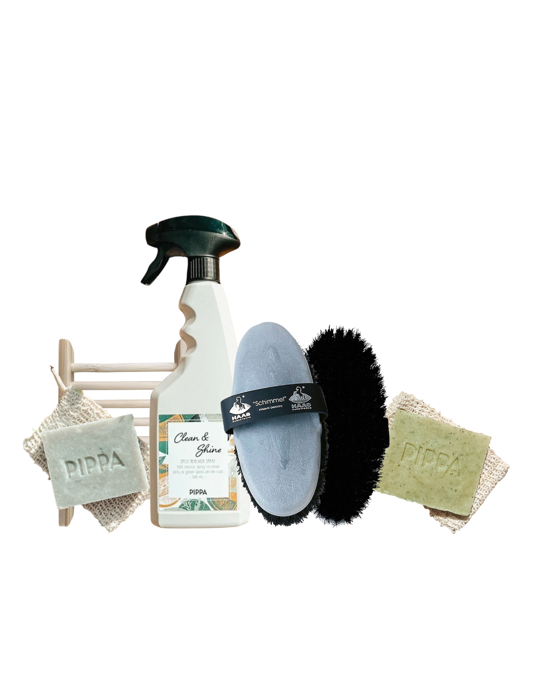 Witte paarden verzorgings pakket