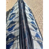 Tweedekans westernpad squareskirt vilt zwart/blauw S
