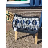 Tweedekans westernpad squareskirt vilt zwart/blauw S