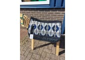 Tweedekans  Westernpad vilt zwart/blauw S