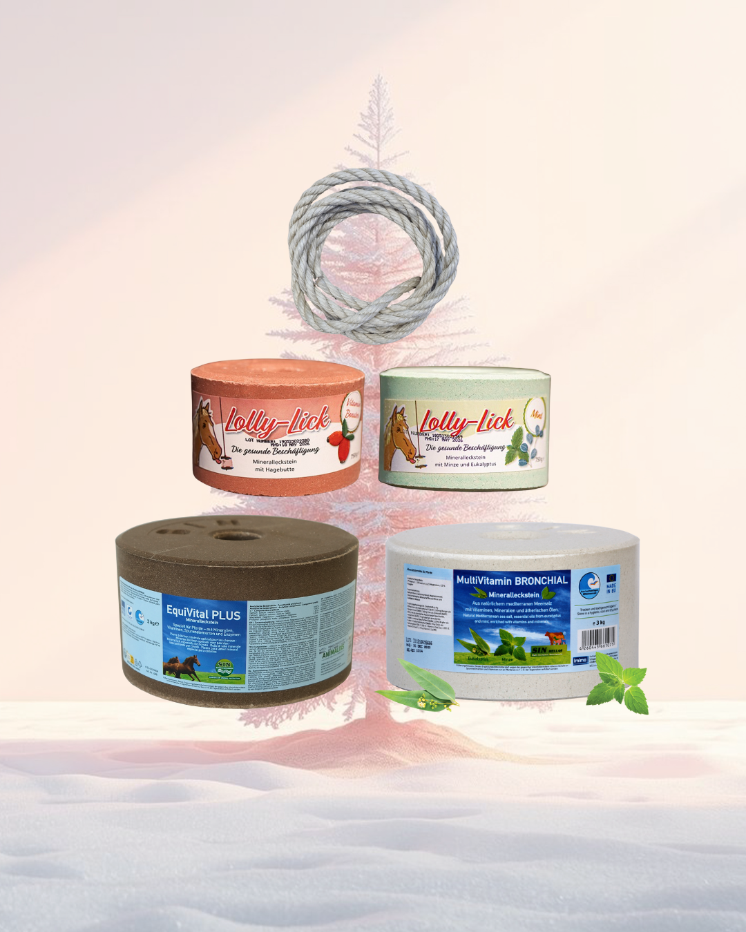 Winter Lickstone Package for horses 4 pieces