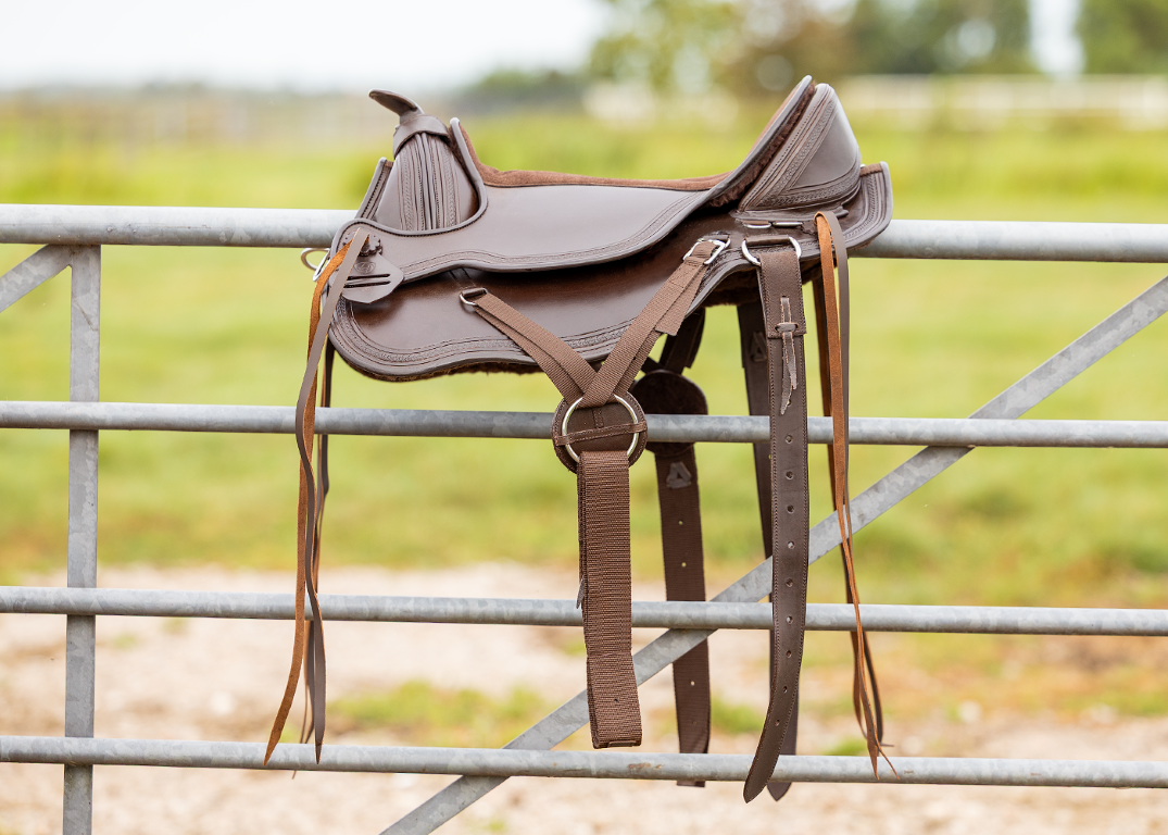 Equis boomloos westernzadel leer