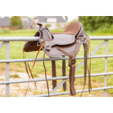 Equis baumloser Westernsattel Leder