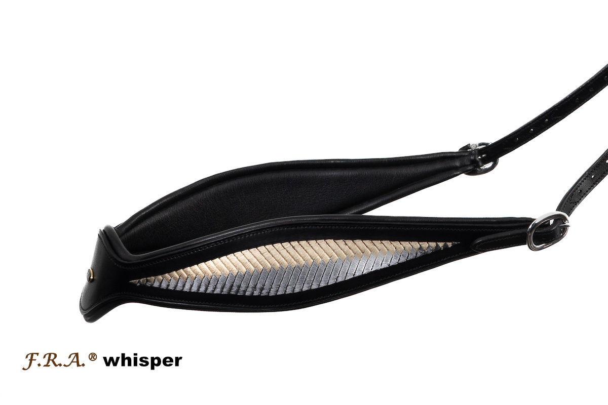 Halsteugel rijring Whisper leder