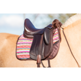 Brightstar dressuur pad met inlages lamsvel