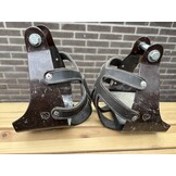 Western stirrups in need of refurbishment brown foot pads are loose