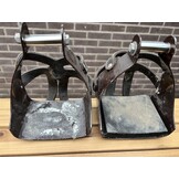Western stirrups in need of refurbishment brown foot pads are loose