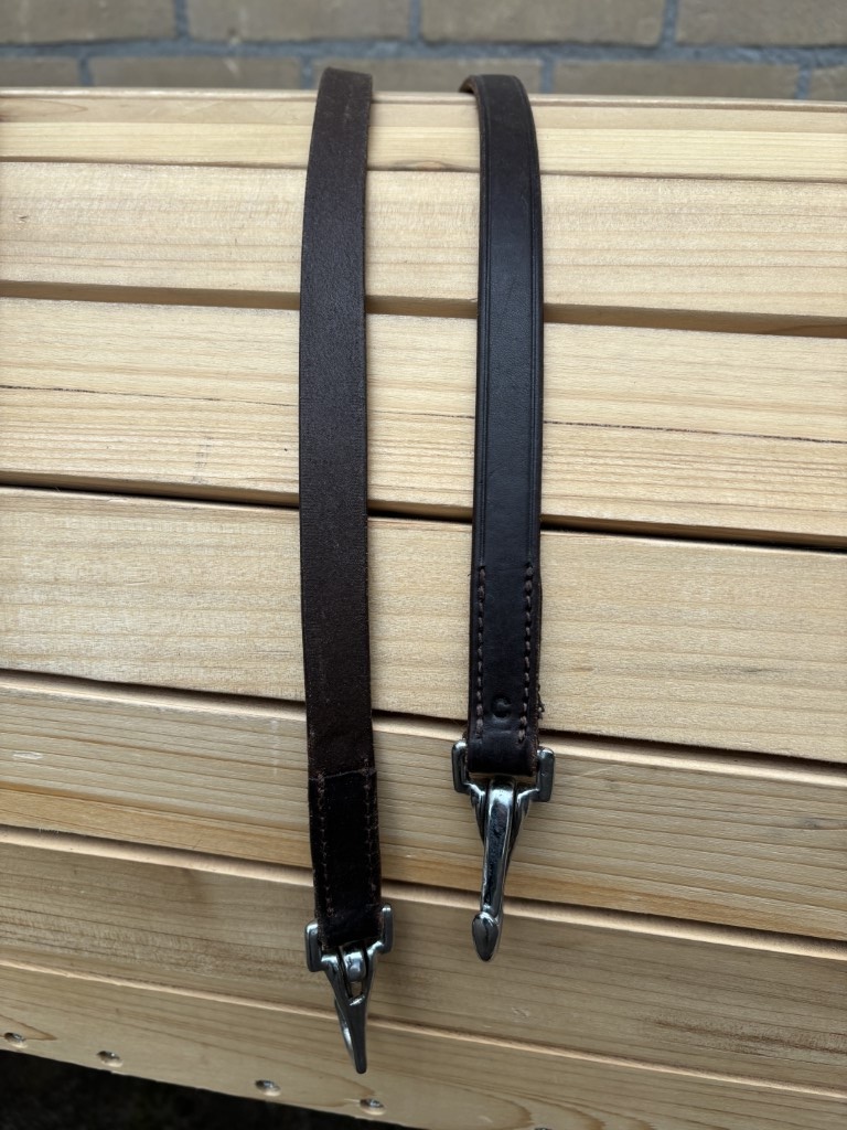 Tweedehands lederen teugels cob bruin