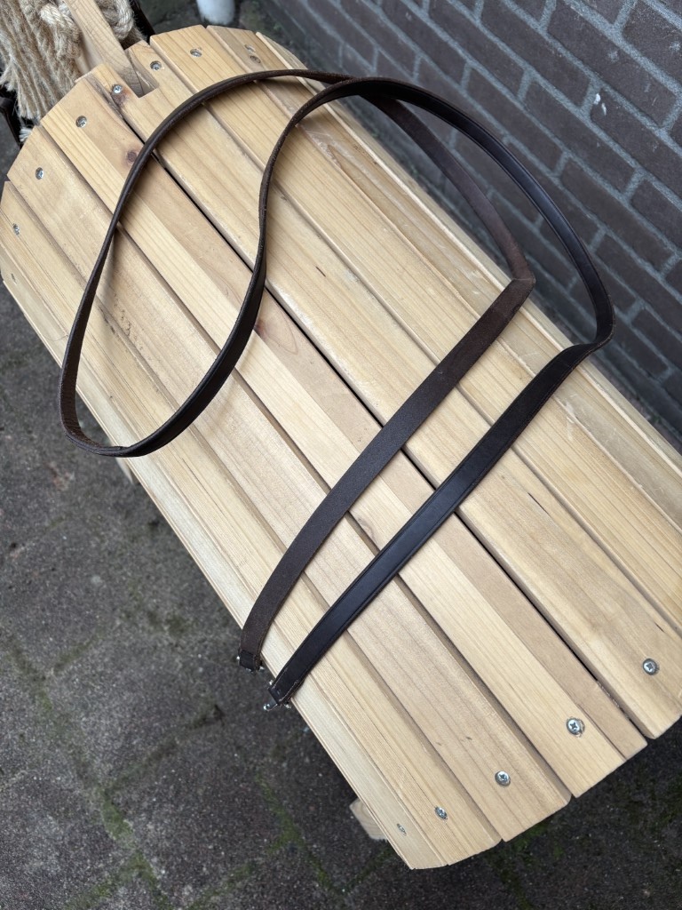 Tweedehands lederen teugels cob bruin