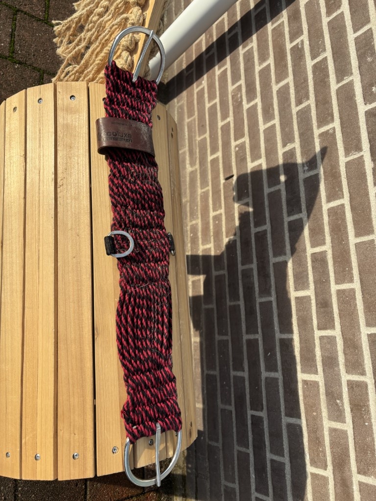 Second hand Ecoluxe bamboo Western girth 28inch red-black