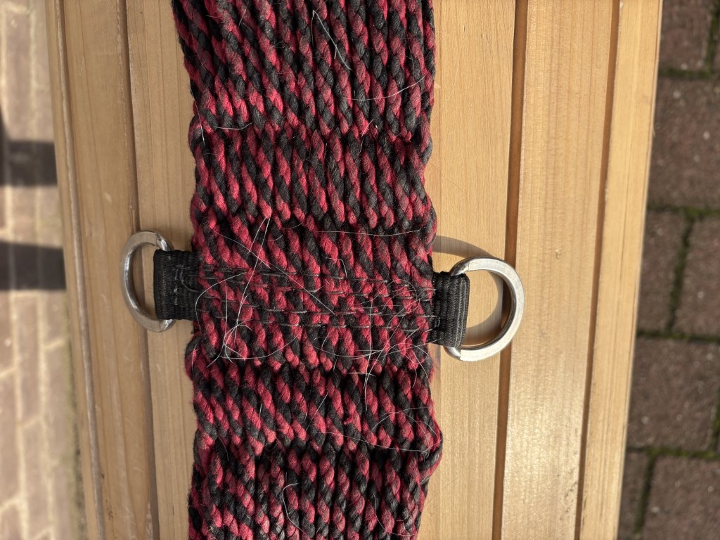 Second hand Ecoluxe bamboo Western girth 28inch red-black