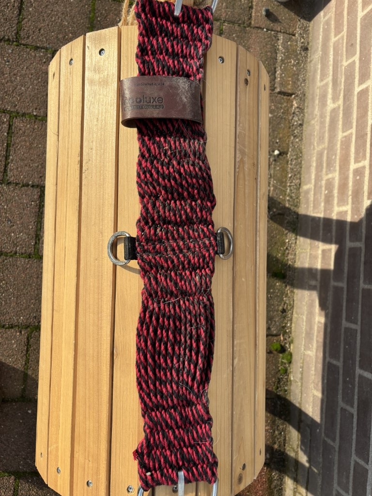 Second hand Ecoluxe bamboo Western girth 28inch red-black