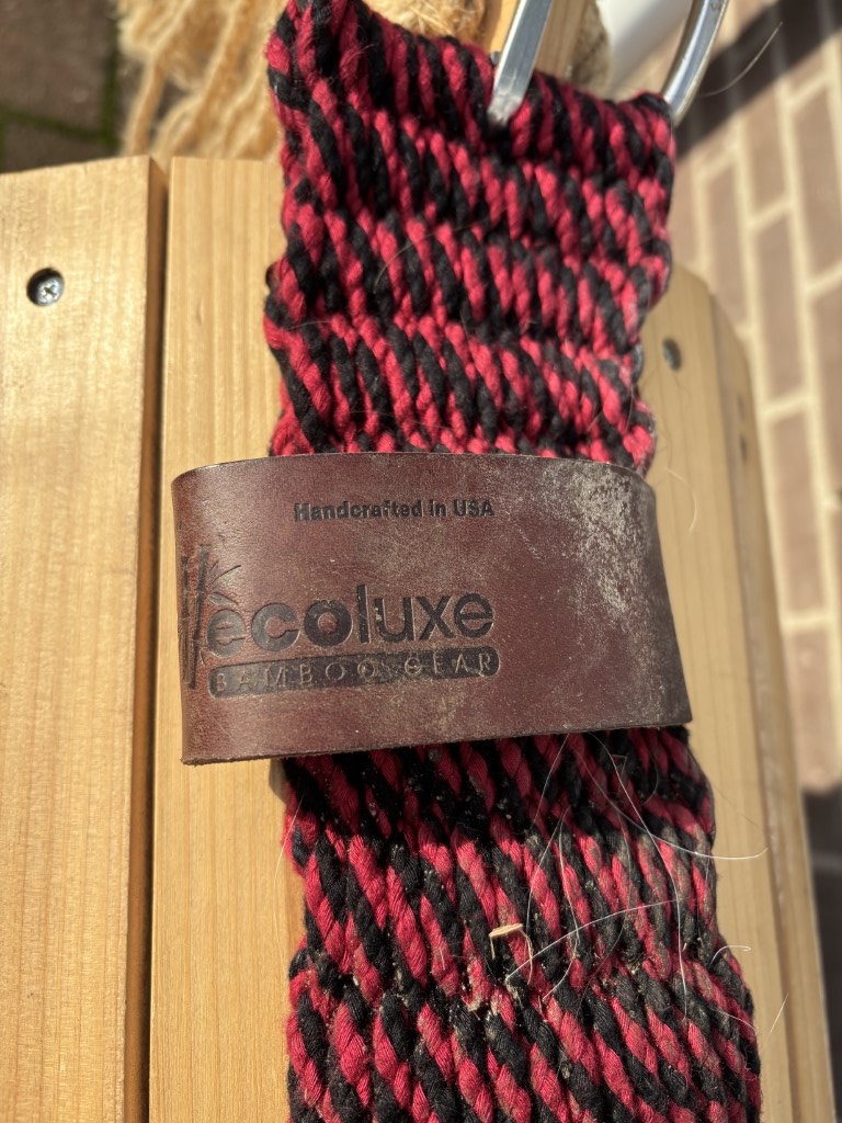 Second hand Ecoluxe bamboo Western girth 28inch red-black