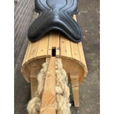 Tweedehands Classic seat 16 inch zwart glad leer