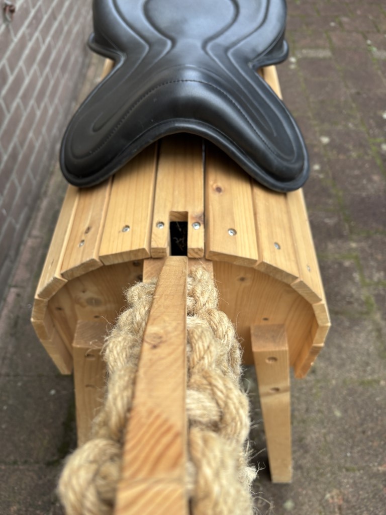 Tweedehands Classic seat 16 inch zwart glad leer