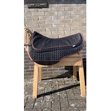 Roundskirt antislip western pad met inlages zwart