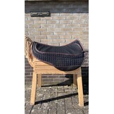 Roundskirt antislip western pad met inlages zwart