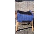 Dekje met inlages blauw