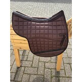 Second chance Correction saddle pad dressage with inlays brown