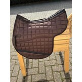 Second chance Correction saddle pad dressage with inlays brown
