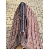 Second chance Correction saddle pad dressage with inlays brown