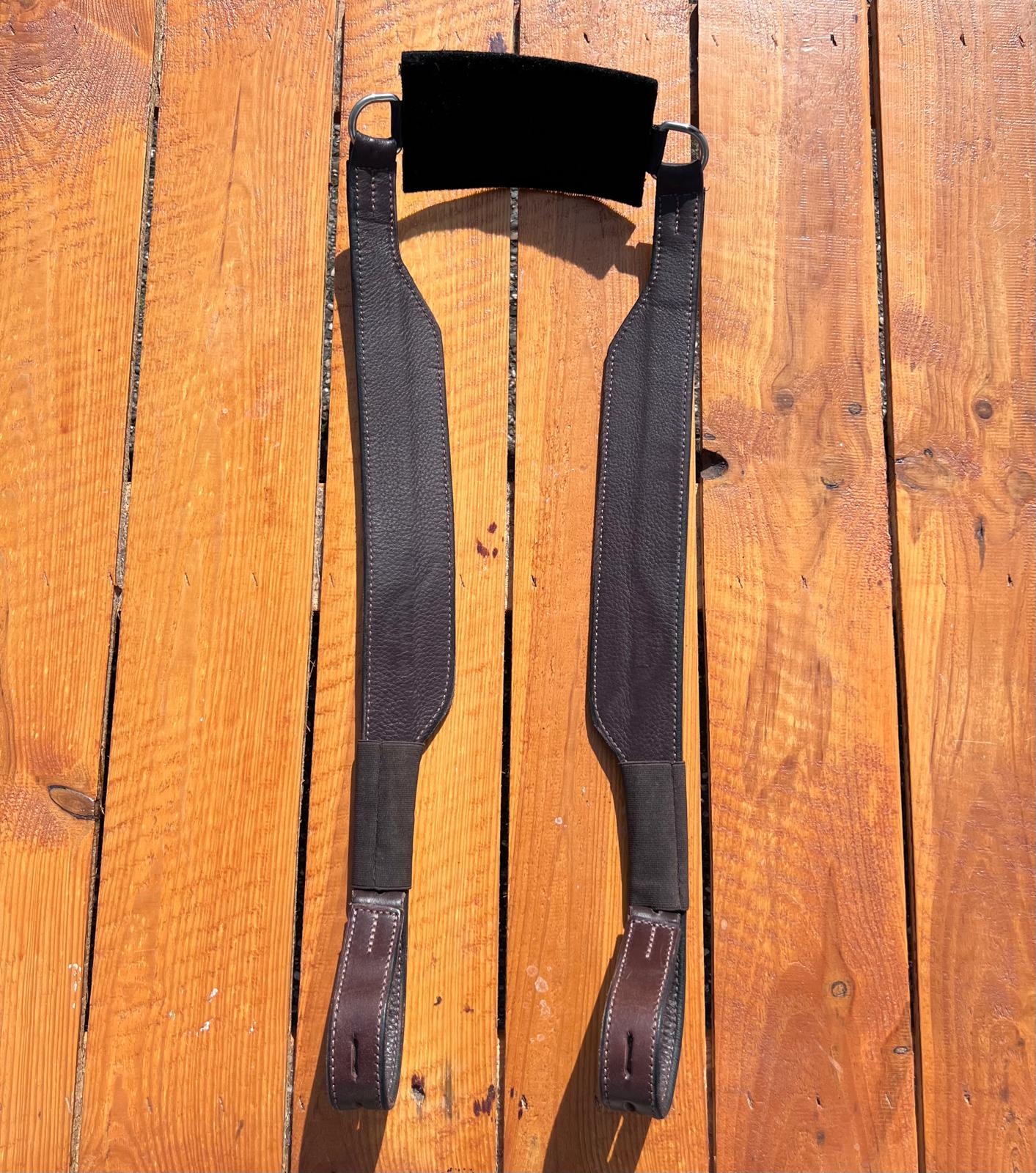 Second hand Wave stirrup leathers 70cm brown