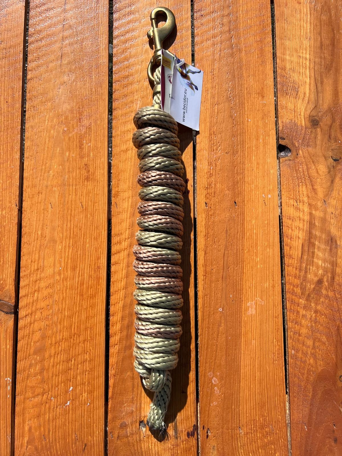 Bkeus poly leadrope beige met verkleuring 3m