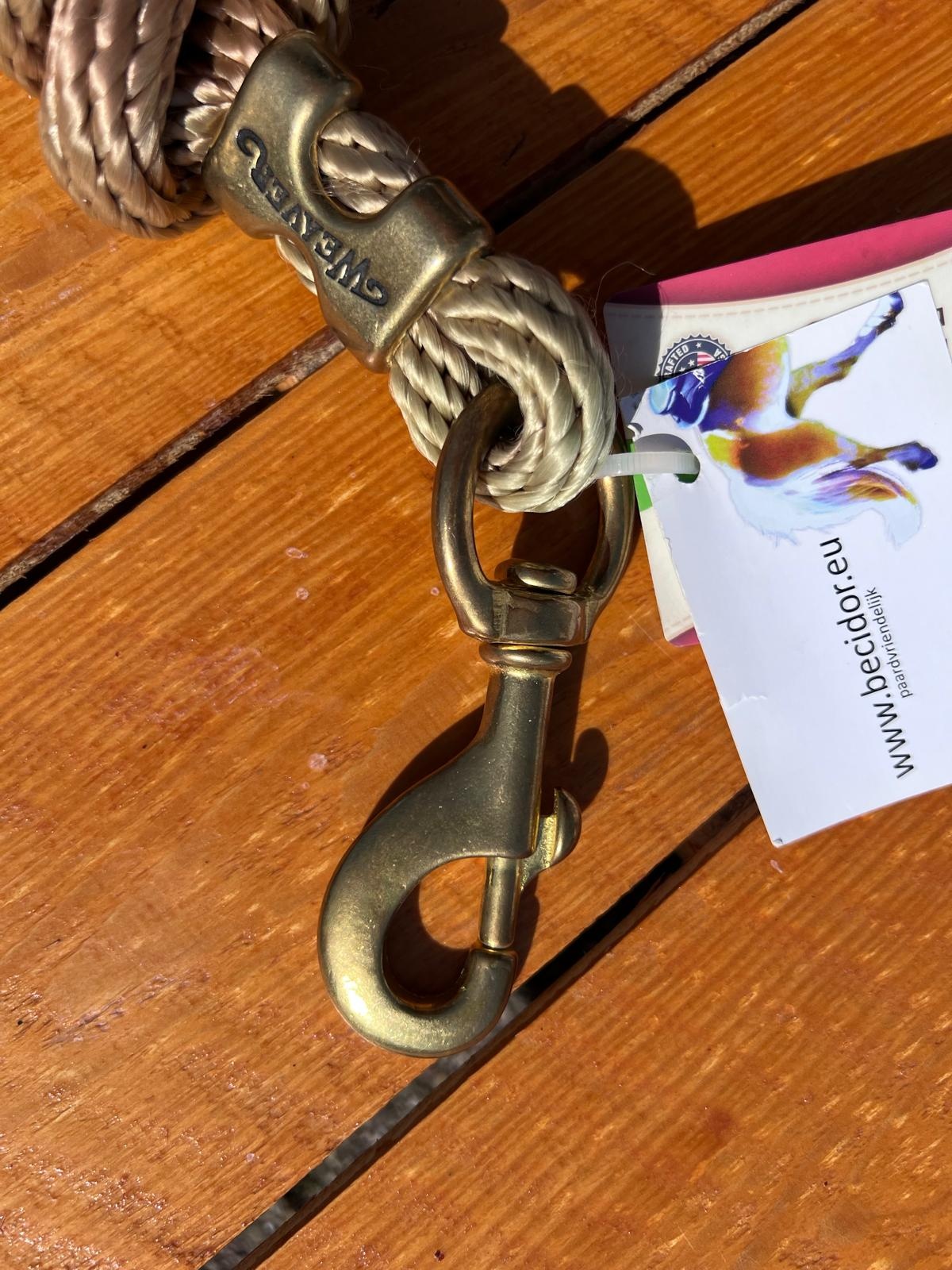 Bkeus poly leadrope beige met verkleuring 3m