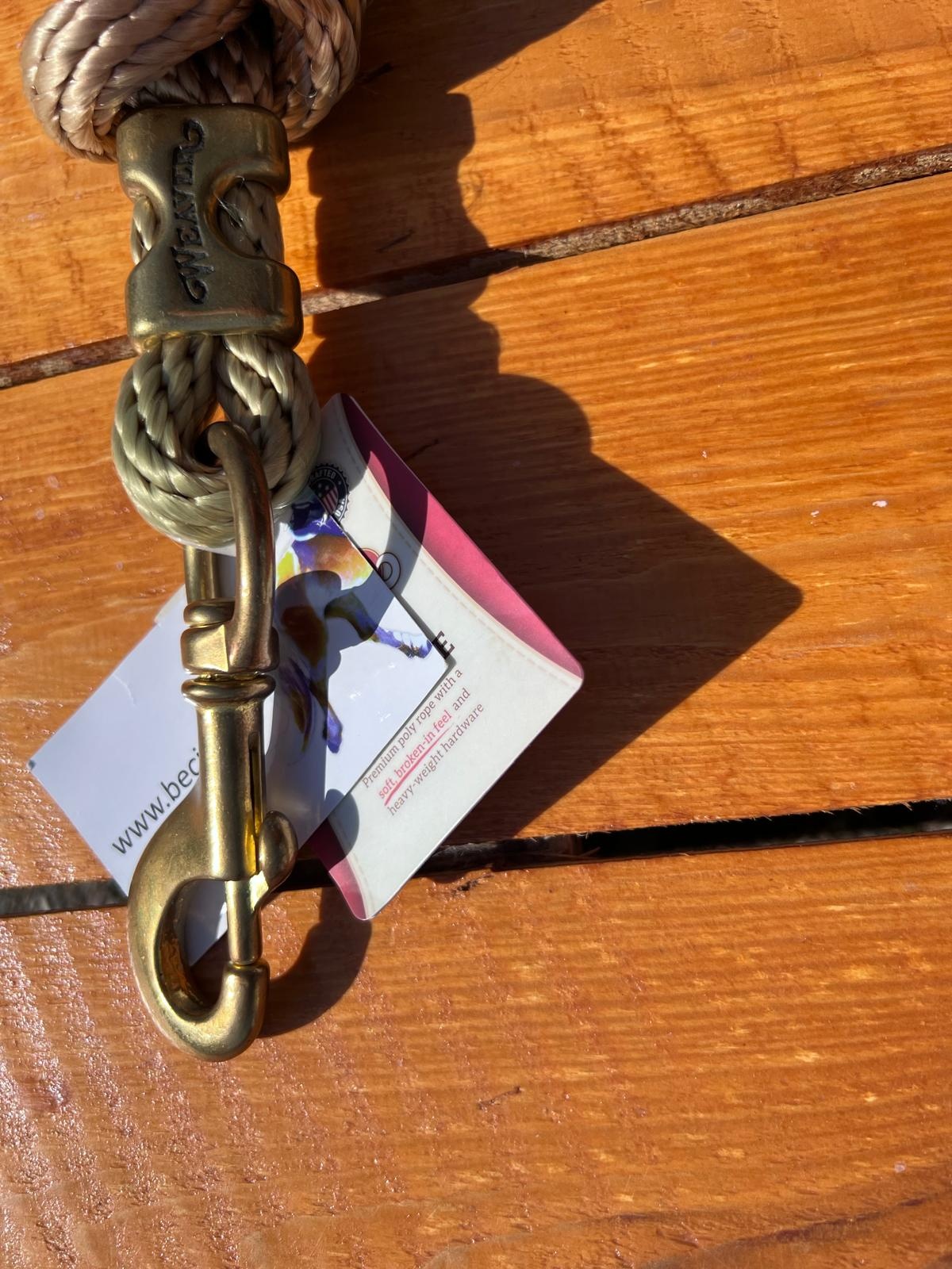 B choice poly leadrope tan with discoloration 3m