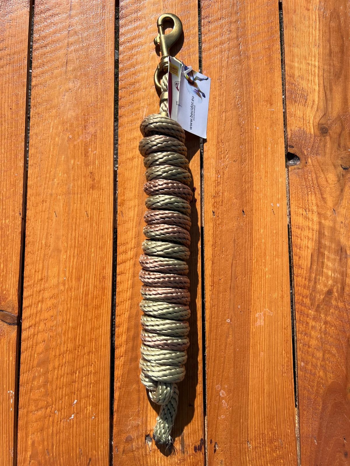 B choice poly leadrope tan with discoloration 3m