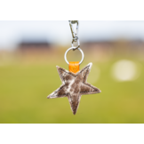 Keychain leather star heart horse