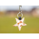 Keychain leather star heart horse