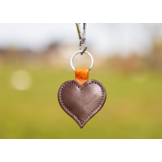 Sleutelhanger leder ster hart paard