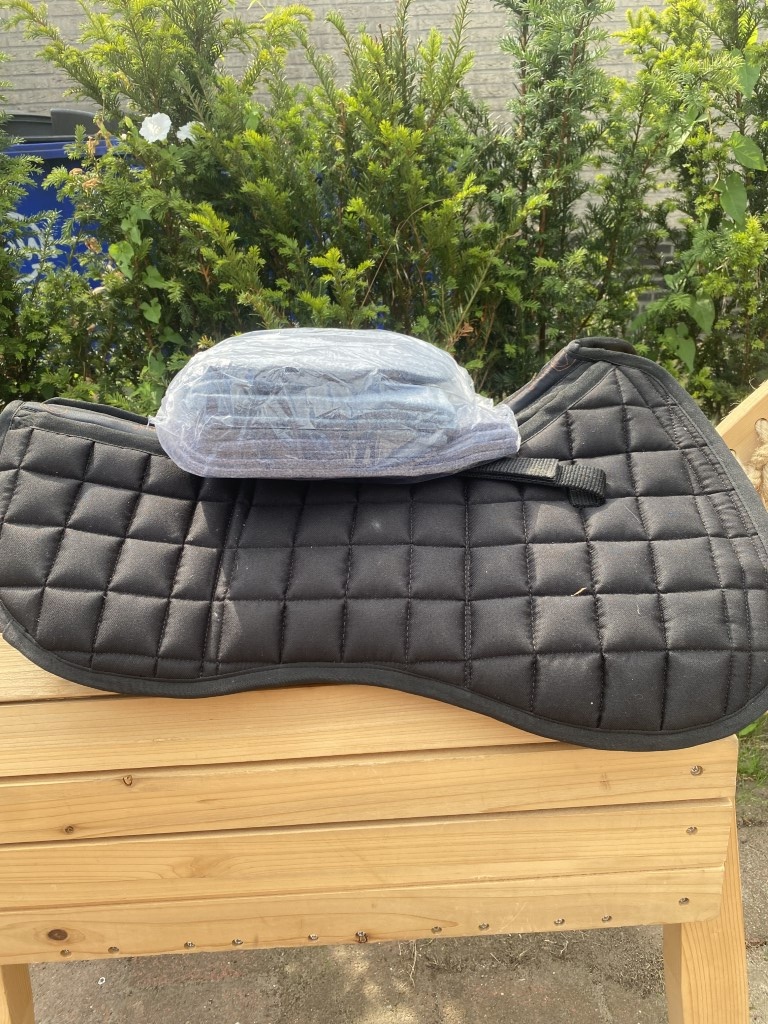 Tweedehands halfpad katoen zwart
