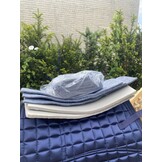 Second hand Metallic treeless saddle pad size S navy with extra inlays