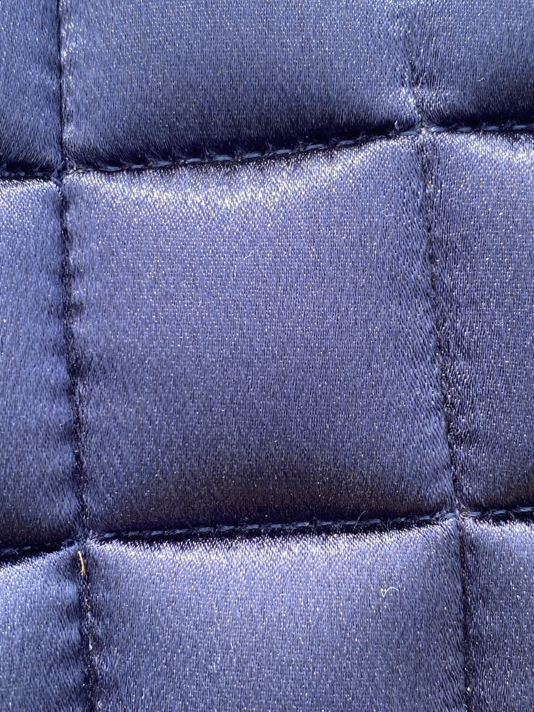 Gebrauchte Metallic Baumlose Sattelunterlage S navy mit extra Einlagen