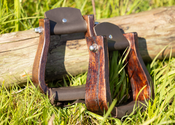 Westernbeugel Liwood hout bruin