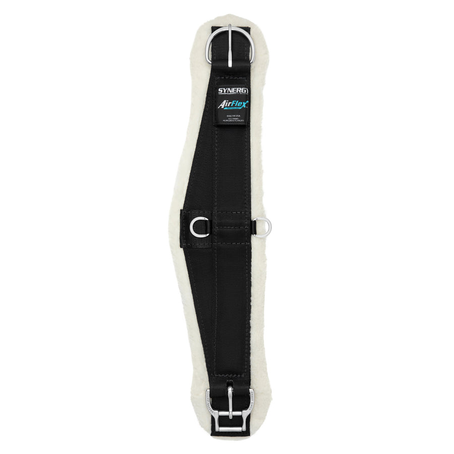 Airflex western roper singel met wol en Roll Snug gesp