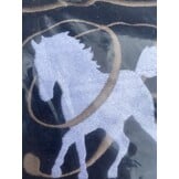 Saddle cover Riders Who Care fleece black