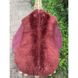Used Courville sheepskin pad size S burgundy with inserts