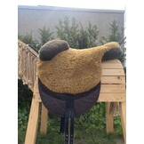 Tweedehands Macon extra barebackpad maat L paard-cob bruin cappucino