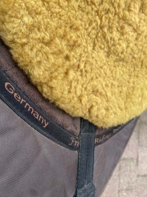 Tweedehands Macon extra barebackpad maat L paard-cob bruin cappucino