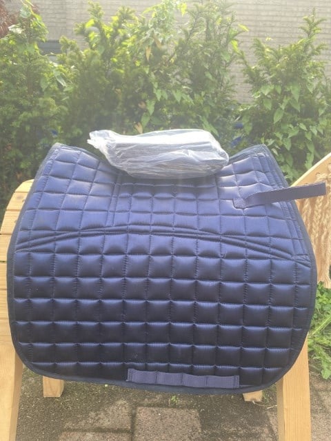 Tweedekans Metallic pad navy S met inlages en shims van vilt