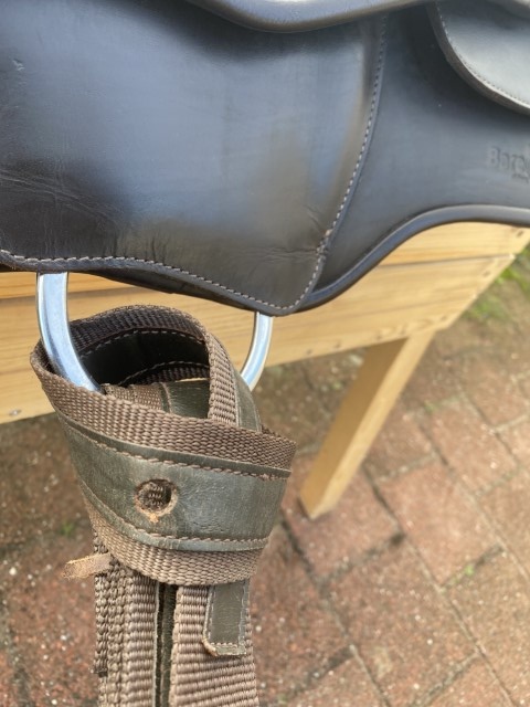 Tweedehands Arizona Pro maat 1 boomloos westernzadel bruin