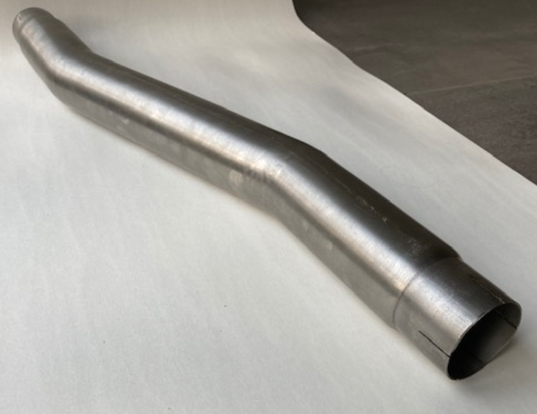 Straight through pipe voor Land Rover Defender 130