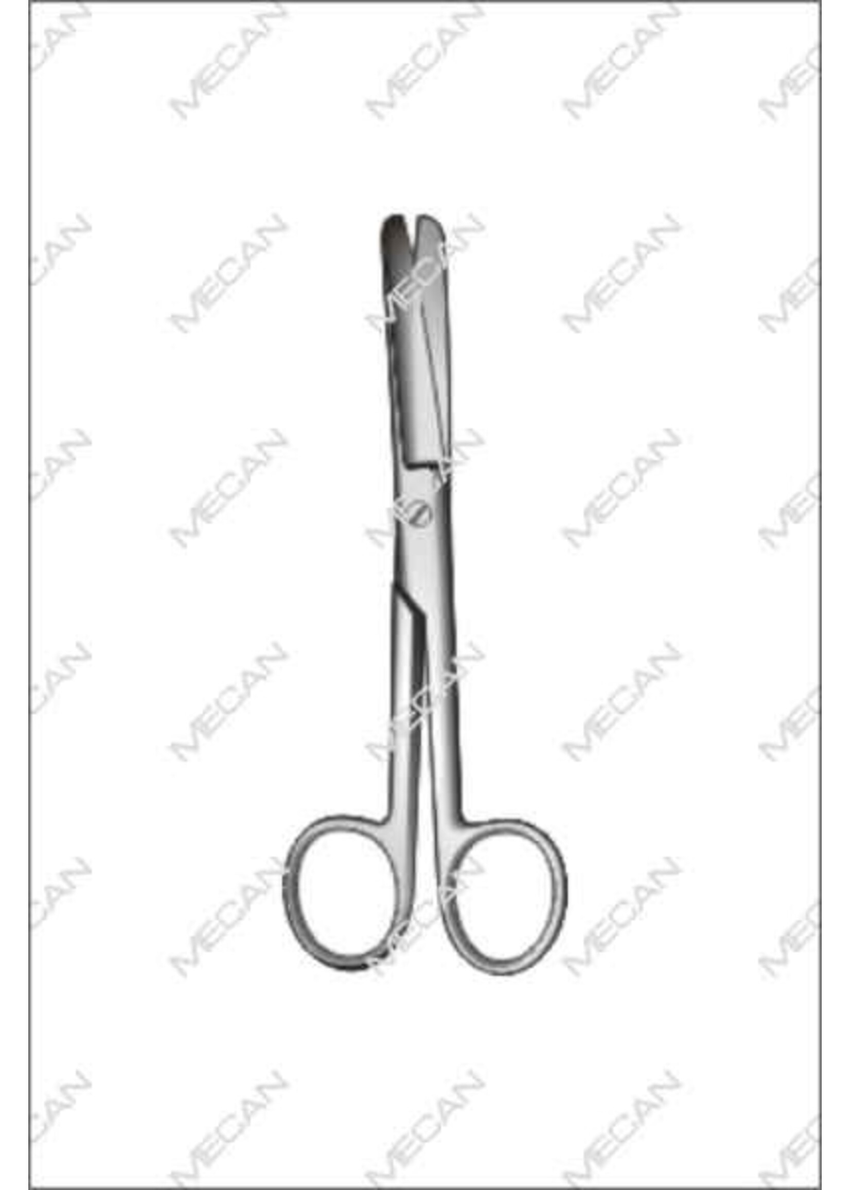 Mecan Chir. schaar St/St geb 165mm PER STUK