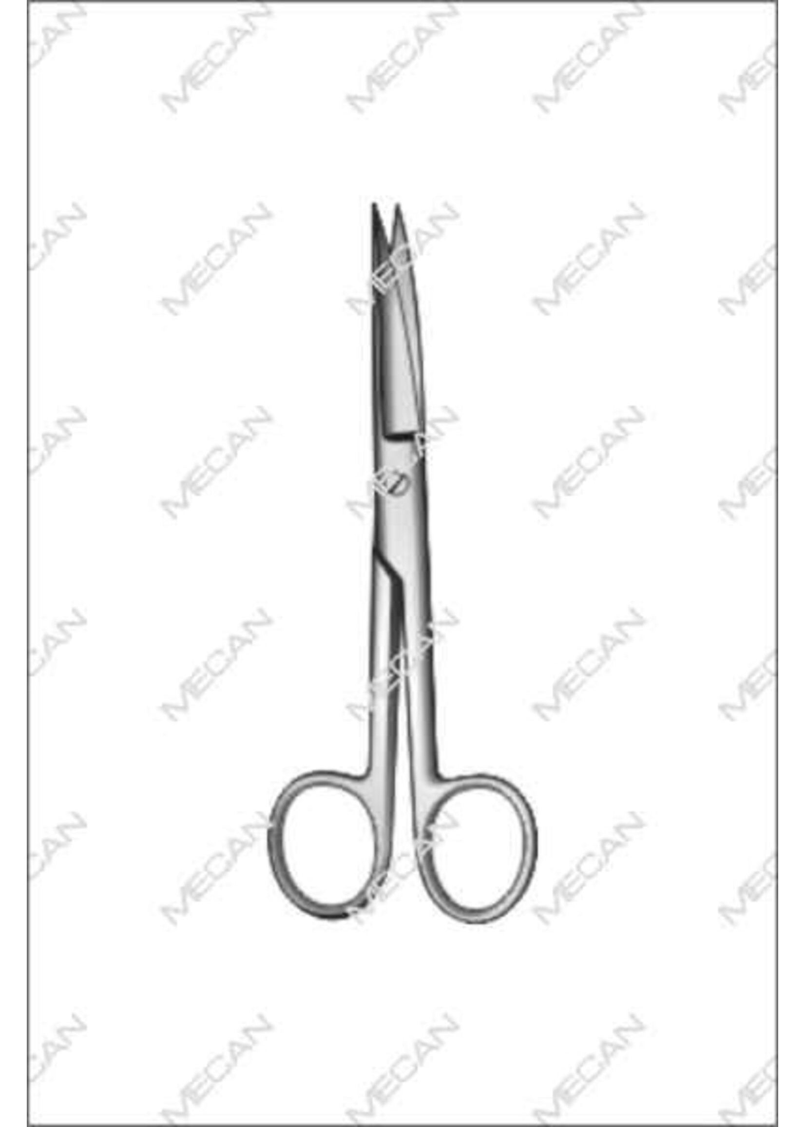 Mecan Chir. schaar Sp/Sp geb 165mm